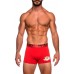 Inizio ανδρικό βαμβακερό boxer με μεταλιζέ λάστιχο κόκκινο χρώμα,στενή γραμμή,95%cotton 5%elastane  IN4501-07