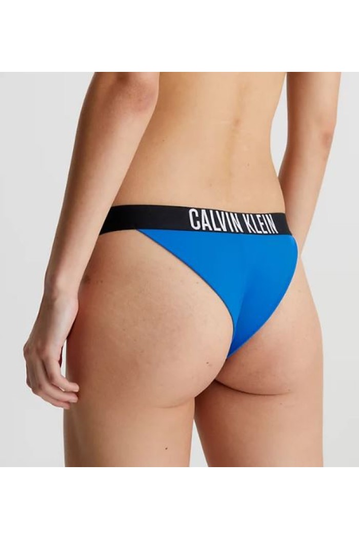 Calvin Klein γυναικείο μαγιό bottom brazilian σε μπλε ρουά χρώμα,κανονική γραμμή,100%polyester KW0KW01984 C4X
