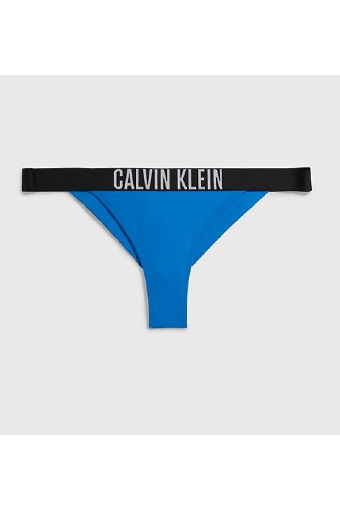 Calvin Klein γυναικείο μαγιό bottom brazilian σε μπλε ρουά χρώμα,κανονική γραμμή,100%polyester KW0KW01984 C4X