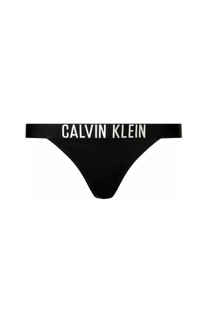 Calvin Klein γυναικείο μαγιό (κάτω μέρος) brazilian σε μαύρο χρώμα, κανονική γραμμή,100%polyester  KW0KW02857-BEH