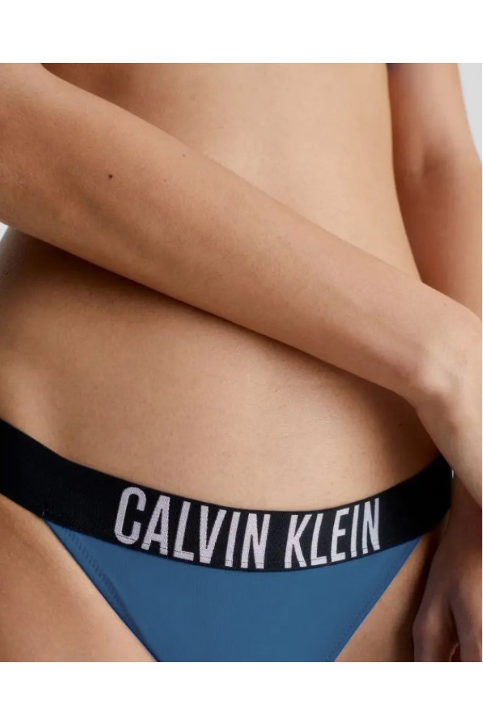 Calvin Klein γυναικείο μαγιό (κάτω μέρος) brazilian σε πετρόλ χρώμα, κανονική γραμμή,100%polyester KW0KW02857-CJ6