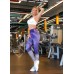 Lismina αθλητικό γυναικείο κολαν ψηλόμεσο push up πολύχρωμο ροζ/μωβ σχέδιο LIS700