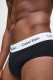 Calvin Klein ανδρικά slip βαμβακερά 3pack σε μαύρο χρώμα με λευκό λάστιχο, κανονική  γραμμή LV00NB4388-UB1
