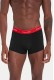 Calvin Klein ανδρικά βαμβακερά boxer 3pack σε μαύρο χρώμα με διαφορετικό χρώμα στο λάστιχο, κανονική γραμμή,95%cotton 5%elastane LV00NB4389-0AZ