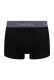 Calvin Klein ανδρικά βαμβακερά boxer 3pack σε μαύρο χρώμα με διαφορετικό χρώμα στο λάστιχο, κανονική γραμμή,95%cotton 5%elastane LV00NB4389-3PK