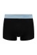 Calvin Klein ανδρικά βαμβακερά boxer 3pack σε μαύρο χρώμα με διαφορετικό χρώμα στο λάστιχο, κανονική γραμμή,95%cotton 5%elastane LV00NB4389-3PK
