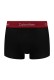 Calvin Klein ανδρικά βαμβακερά boxer 3pack σε μαύρο χρώμα με διαφορετικό χρώμα στο λάστιχο, κανονική γραμμή,95%cotton 5%elastane LV00NB4389-3PK