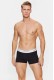 Calvin Klein ανδρικά βαμβακερά boxer 3pack σε μαύρο χρώμα με διαφορετικό χρώμα στο λάστιχο, κανονική γραμμή,95%cotton 5%elastane LV00NB4389-3TH