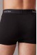 Calvin Klein ανδρικά βαμβακερά boxer 3pack σε μαύρο χρώμα με διαφορετικό χρώμα στο λάστιχο, κανονική γραμμή,95%cotton 5%elastane LV00NB4389-3ZG