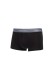 Calvin Klein ανδρικά βαμβακερά boxer 3pack σε μαύρο χρώμα με διαφορετικό χρώμα στο λάστιχο, κανονική γραμμή,95%cotton 5%elastane LV00NB4389-R9B