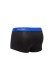 Calvin Klein ανδρικά βαμβακερά boxer 3pack σε μαύρο χρώμα με διαφορετικό χρώμα στο λάστιχο, κανονική γραμμή,95%cotton 5%elastane LV00NB4389-R9B