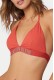 Calvin Klein γυναικείο μαγιό (επάνω μέρος) τριγωνάκι, με δέσιμο στον λαιμό σε κοραλί χρώμα, 100%polyester LV00Q61222-XKP