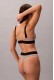 Calvin Klein γυναικείο κυλοτάκι string σε μαύρο-ροζ χρώμα με το λογότυπο της εταιρείας και λευκό μαύρο. LV00QF8813-2Y3
