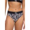 Calvin Klein γυναικείο κυλοτάκι string σε ασπρόμαυρο χρώμα με μαύρο λάστιχο και το λογότυπο της εταιρίας LV00QF8813-Y3D