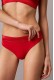 Calvin Klein γυναικείο κυλοτάκι thong σε κόκκινο χρώμα με κόκκινο γυαλιστερό λάστιχο 90%cotton,10%elastane LV00QF8826-VTW