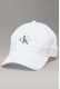 Calvin Klein unisex καπέλο σε λευκό χρώμα σε το λογότυπο τησ εταιρίας το μπροστά μέρος LV04K5027G-YAF