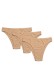 Calzedoro γυναικεία εσώρουχα 3pack brazilian σε μπεζ χρώμα (ποιότητα bamboo) M1440-BEIGE