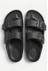 Calzedoro ανδρικες παντόφλες slides τυπου birkenstock σε μαύρο χρώμα M2026-BLACK