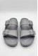 Calzedoro ανδρικες παντόφλες slides τυπου birkenstock σε γκρι χρώμα M2026-GREY
