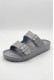 Calzedoro ανδρικες παντόφλες slides τυπου birkenstock σε γκρι χρώμα M2026-GREY