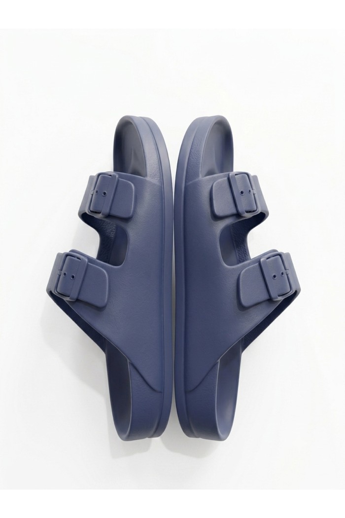 Calzedoro ανδρικες παντόφλες slides τυπου birkenstock σε σκουρο μπλε χρώμα M2026-NAVY