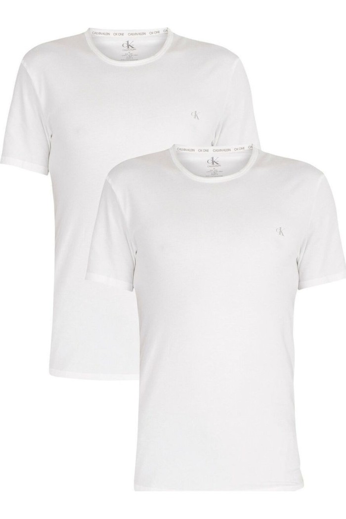 Calvin Klein ανδρικό φανελάκι crew neck 2pack σε λευκό χρώμα NB2221A 100