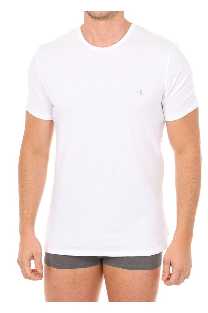 Calvin Klein ανδρικό φανελάκι crew neck 2pack σε λευκό χρώμα NB2221A 100