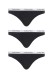 Calvin Klein γυναικεία 3pack thong μαύρα QD3587E-001
