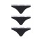 Calvin Klein γυναικεία 3pack thong μαύρα QD3587E-001