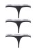 Calvin Klein γυναικεία 3pack thong μαύρα QD3587E-001