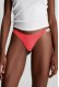 Calvin Klein κυλοτάκι string σε κοραλί χρώμα με λευκό λάστιχο στο πλάι QD5157E-XKP