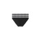 Calvin Klein γυναικεία bikini 3pack βαμβακερά σε μαύρο χρώμα με λευκό λάστιχο QD5207E-UB1