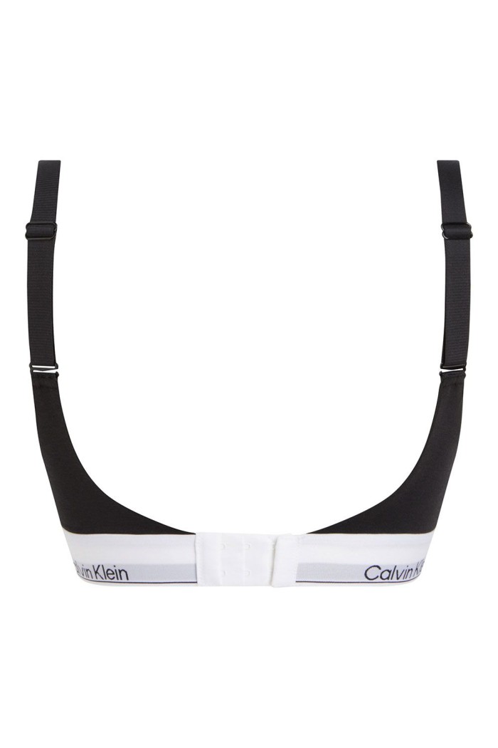 Calvin Klein γυναικείο μπουστάκι ενισχυμένο μαύρο με λάστιχο.53%cotton,35%modal,12%elastane QF7900E UB1
