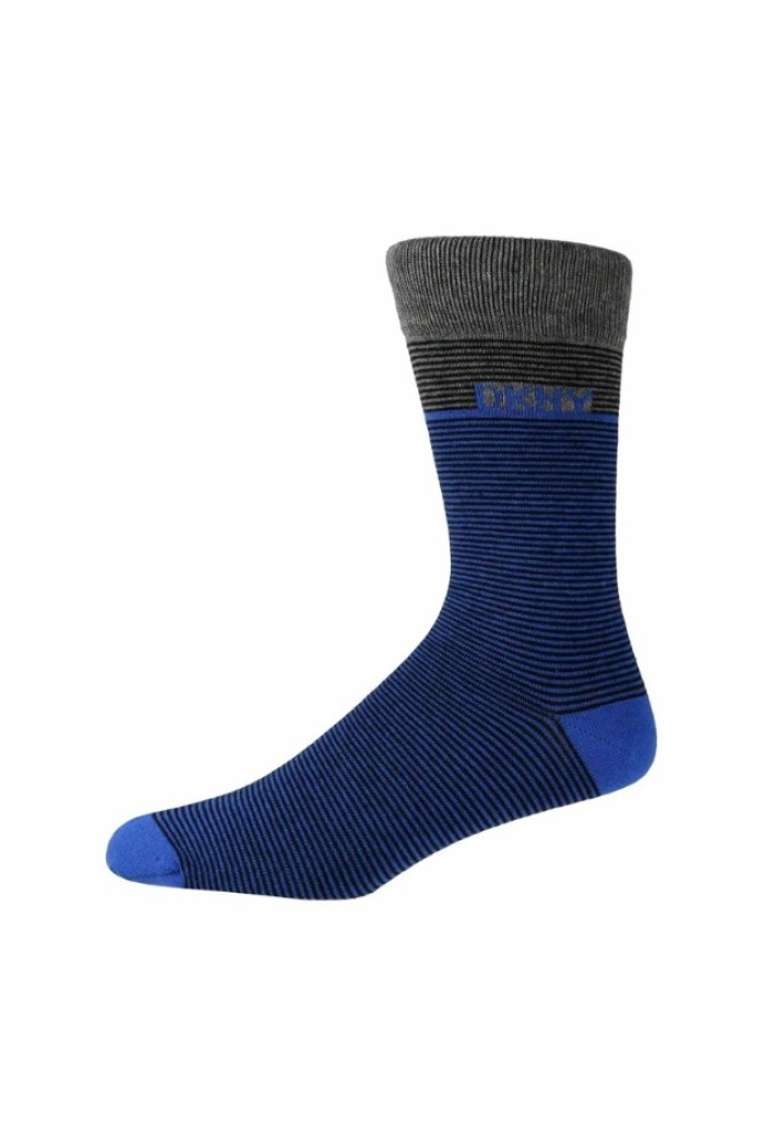 DKNY ανδρική κάλτσα βαμβακερή (3pack) σε τρία διαφορετικά χρώματα, 80%cotton, 16%polyester 4%polyamide 1%elastane  S5_6383T_DKY