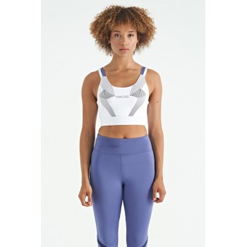 Tommy Life γυναικείο μπουστάκι σε άσπρο χρώμα, κανονική γραμμή, 86%polyester 14%elastane T13BY-97273_WHITE