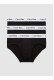 Calvin Klein ανδρικά slip βαμβακερά 3pack,άνετη γραμμή, 95%cotton 5%elastane (μαύρο) U2661G-001