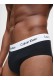 Calvin Klein ανδρικά slip βαμβακερά 3pack,άνετη γραμμή, 95%cotton 5%elastane (μαύρο) U2661G-001
