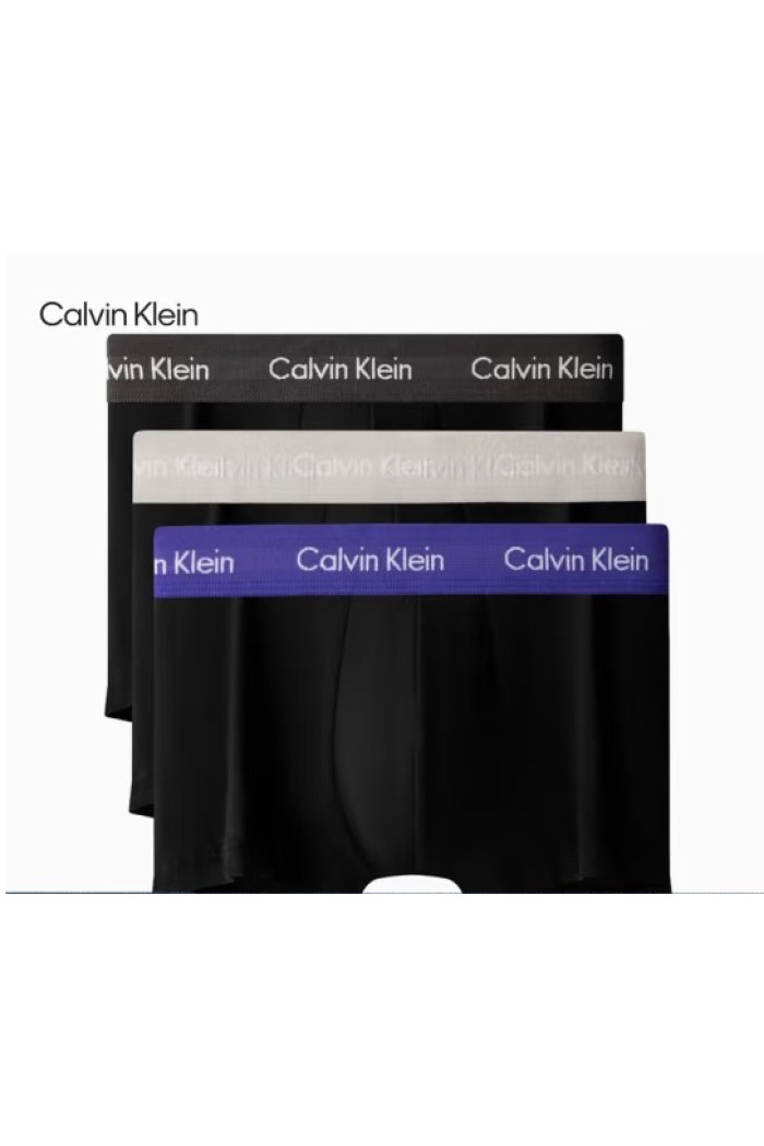 Calvin Klein ανδρικά βαμβακερά 3pack boxers με χρώμα στο λάστιχο U2664G-H4X