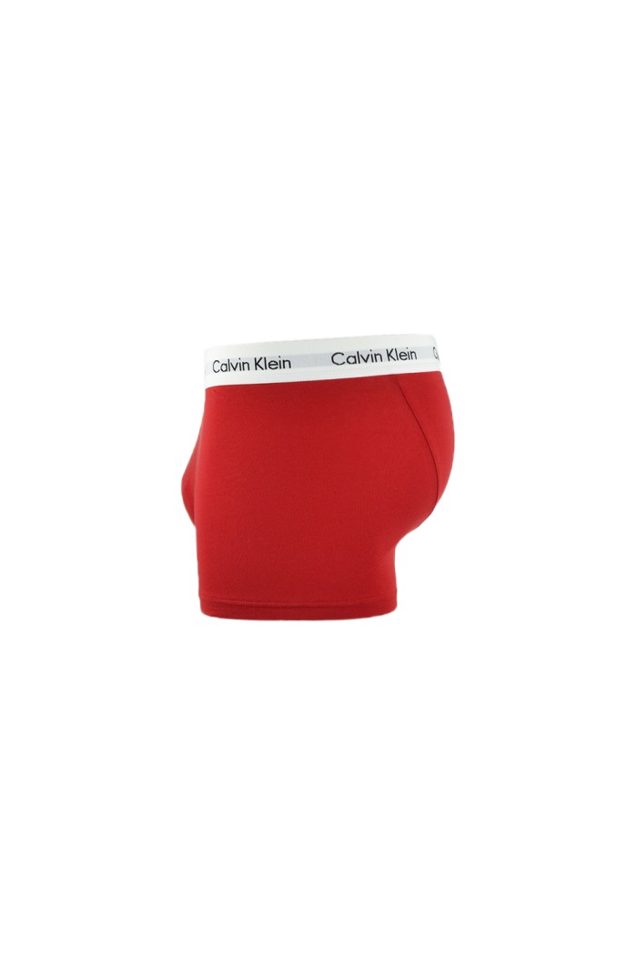 Calvin Klein ανδρικά βαμβακερά  boxer 3pack (λευκό-κόκκινο-μπλε),κανονική γραμμή,95%cotton 5%elastane U2664G-I03