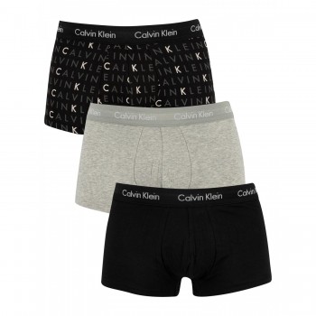 Calvin Klein ανδρικά boxer 3pack (μαύρο-γκρι-πριντ) U2664G-YKS