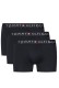 Tommy Hilfiger ανδρικά βαμβακερά boxers 3pack σε σκ.μπλε χρώμα άνετη γραμμή,95%cotton 5%elastane UM0UM03180-0SY