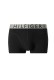 Tommy Hilfiger ανδρικά βαμβακερά boxers 3pack σε μαύρο χρώμα με διαφορετικό χρώμα στο λάστιχο άνετη γραμμή,95%cotton 5%elastane UM0UM03465-0RT