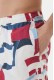 Tommy Hilfiger ανδρικό μαγιό μεσαίου μήκους, πολύχρωμο με ιδιαίτερο σχέδιο και τσέπες στο πλάι UM0UM03491-01W