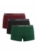 Tommy Hilfiger ανδρικά βαμβακερά boxers 3pack με διαφορετικά χρώματα σε άνετη γραμμή,95%cotton 5%elastane UM0UM03181-0VM