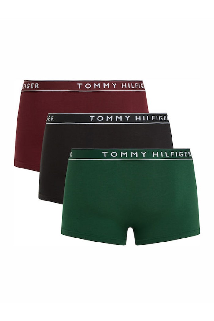 Tommy Hilfiger ανδρικά βαμβακερά boxers 3pack με διαφορετικά χρώματα σε άνετη γραμμή,95%cotton 5%elastane UM0UM03181-0VM