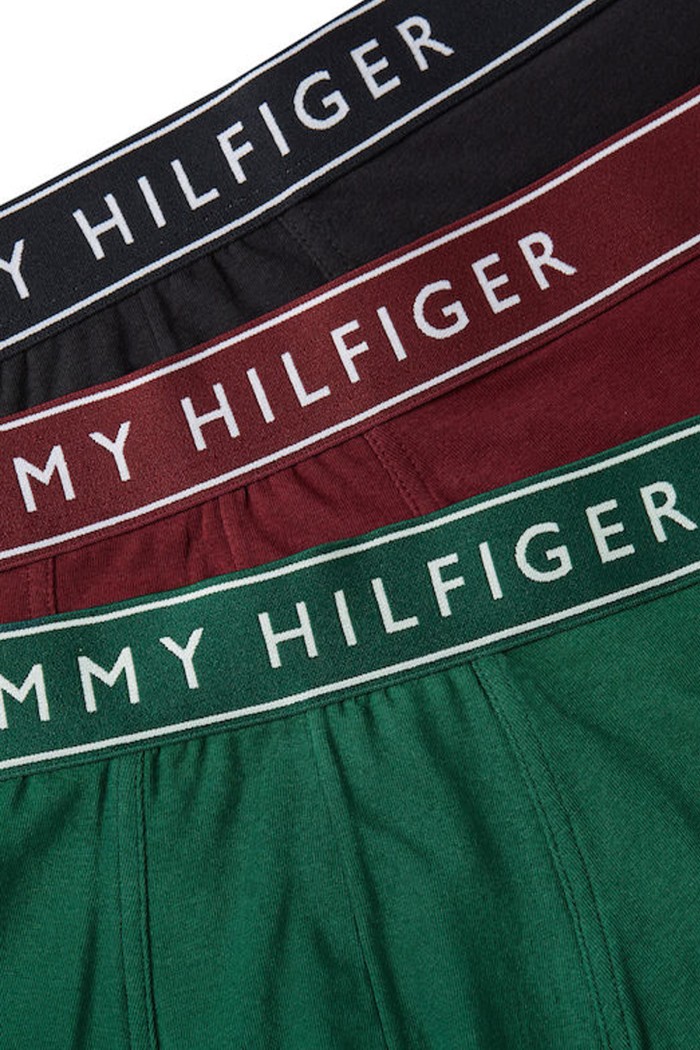 Tommy Hilfiger ανδρικά βαμβακερά boxers 3pack με διαφορετικά χρώματα σε άνετη γραμμή,95%cotton 5%elastane UM0UM03181-0VM