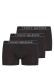 Tommy Hilfiger ανδρικά βαμβακερά boxers 3pack σε μαύρο χρώμα με μαύρο λάστιχο, άνετη γραμμή 95%cotton 5%elastane UM0UM02763-0WN