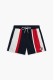 Tommy Hilfiger ανδρικό μαγιό μεσαίου μήκους, σε σκ.μπλε, λευκό και κόκκινο χρώμα, με τσέπες στο πλάι UM0UM03740-DW5