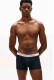Tommy Hilfiger ανδρικά βαμβακερά boxers 3pack σε σκ.μπλε χρώμα με διαφορετικό χρώμα στο λάστιχο, άνετη γραμμή 95%cotton 5%elastane UM0UM03881-05L