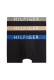 Tommy Hilfiger ανδρικά βαμβακερά boxers 3pack σε μαύρο χρώμα με διαφορετικό χρώμα στο λάστιχο άνετη γραμμή,95%cotton 5%elastane UM0UM03886-0XK